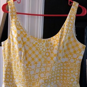 Maggy London Yellow Print Sundress - Size 10